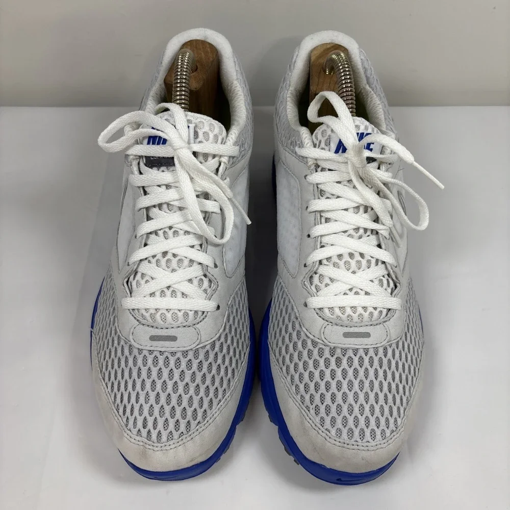 NIKE Mens Lunarfly 2 Gray Blue Running Shoes Sz 8.5‎ 452419-004 Athletic Comfort